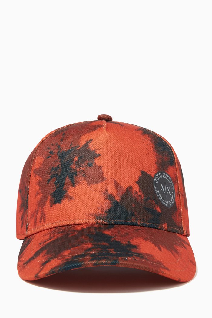 

Camouflage Baseball Cap in Nylon, Red