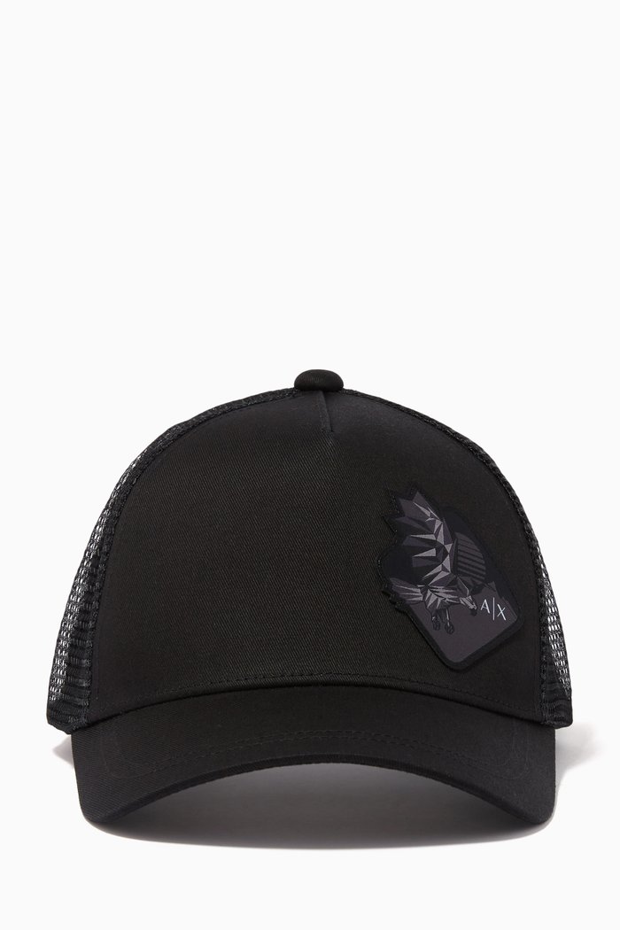 

Eagle Logo Baseball Cap, Black