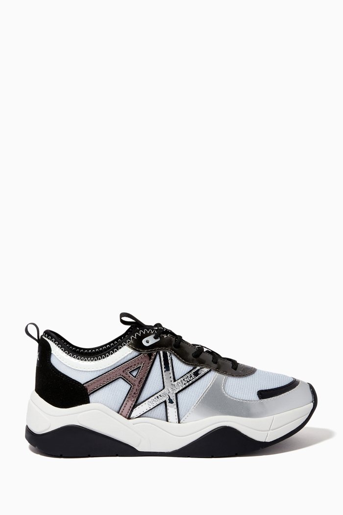 

Lamé Sneakers in Patent Leather, Multicolor
