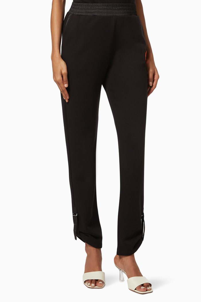 

A|X Patch Sweatpants in Cotton Knit, Black