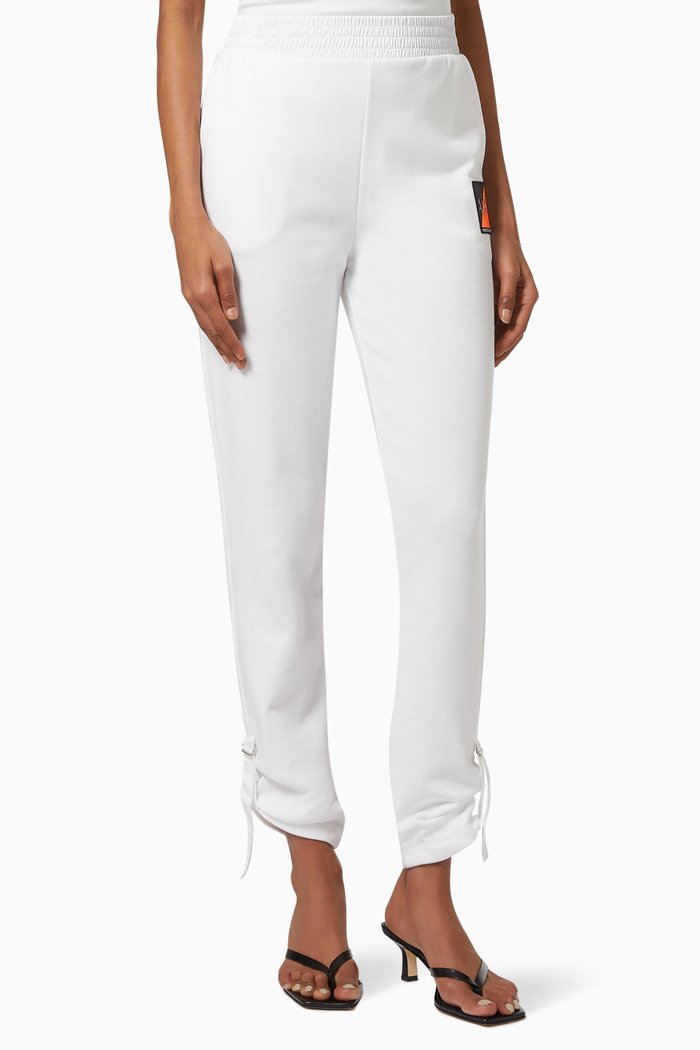 

A|X Patch Sweatpants in Cotton Knit, White