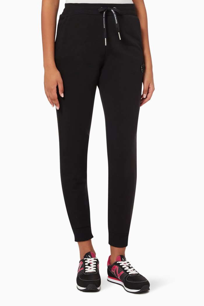 

Joggers in Organic Cotton Blend, Black