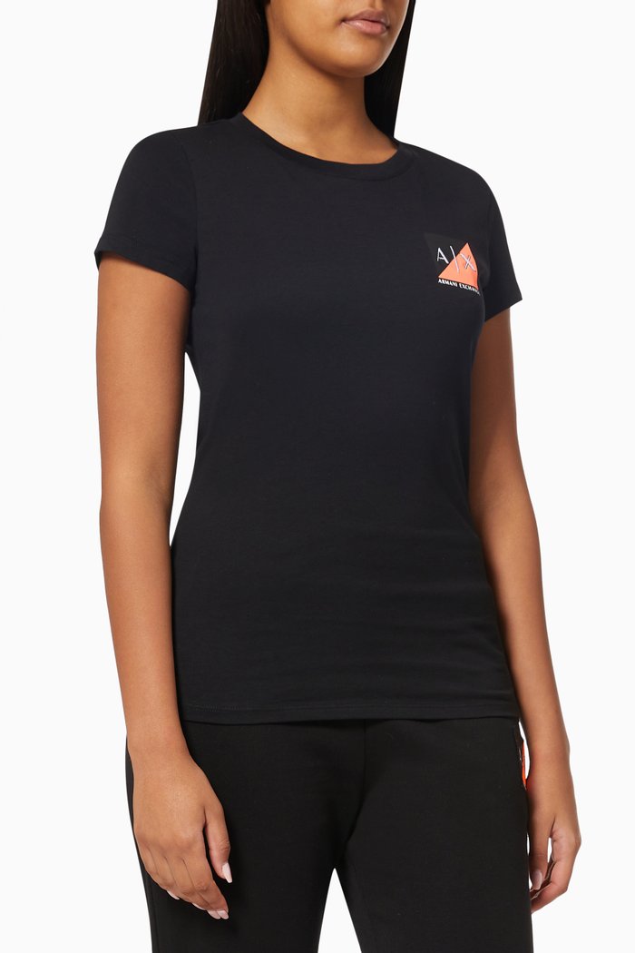A|X Patch T-shirt in Cotton, Black