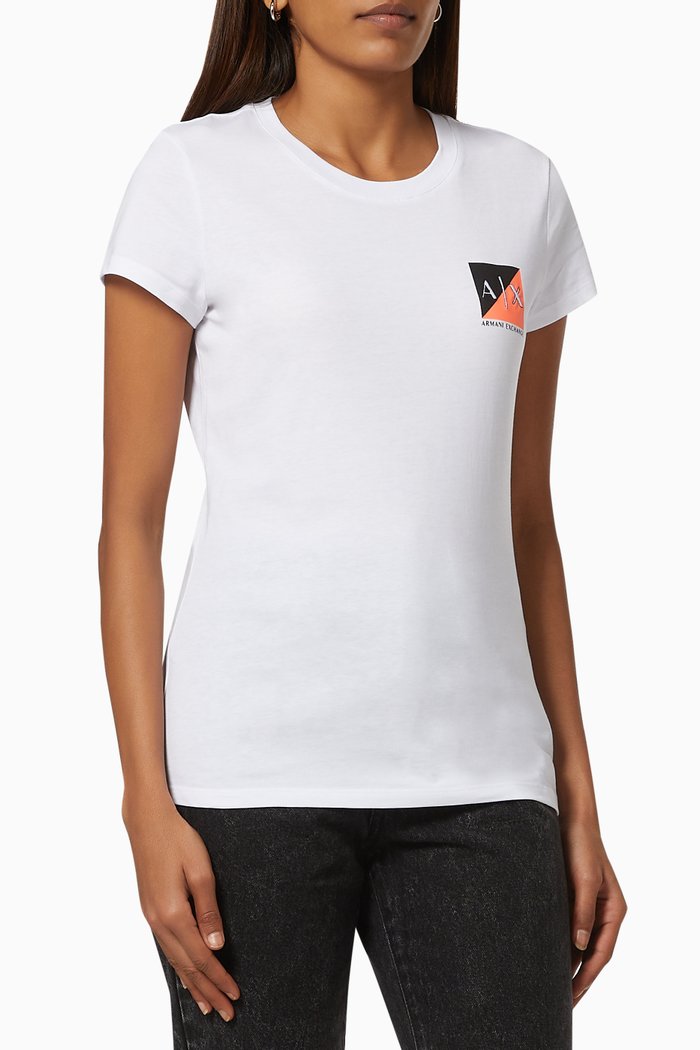 

A|X Patch T-shirt in Cotton, White