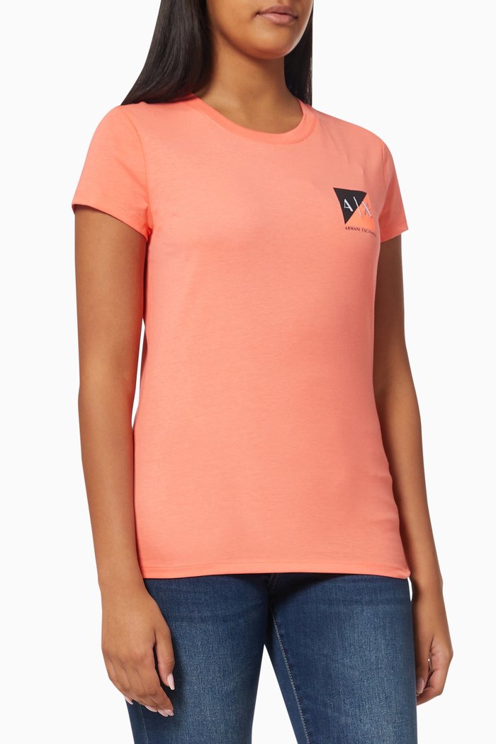 

A|X Patch T-shirt in Cotton, Orange