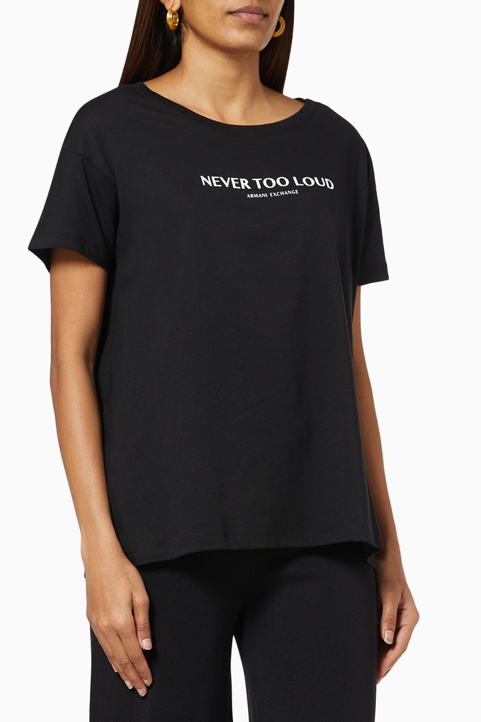 

Boyfriend T-Shirt in Organic Cotton, Black