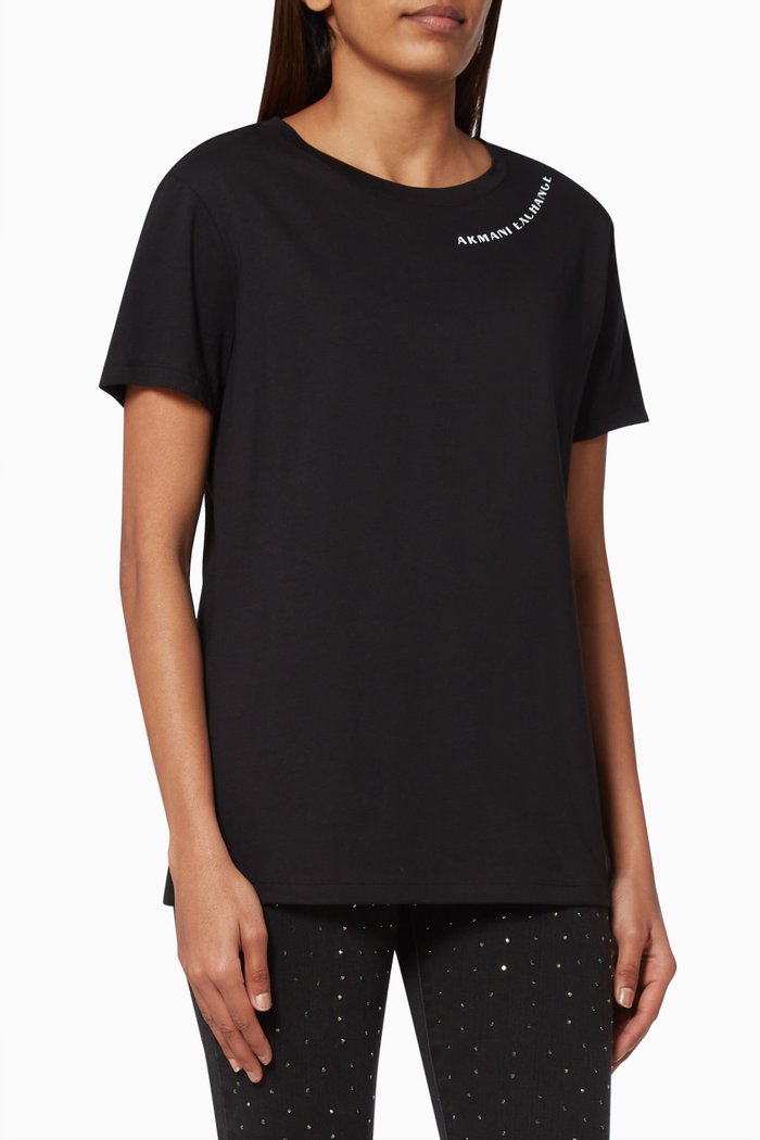 

Logo T-Shirt in Organic Cotton, Black