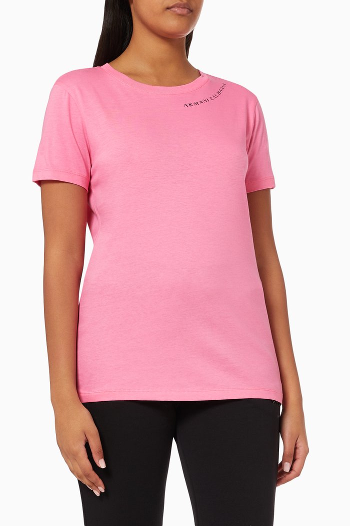 

Logo T-Shirt in Organic Cotton, Pink