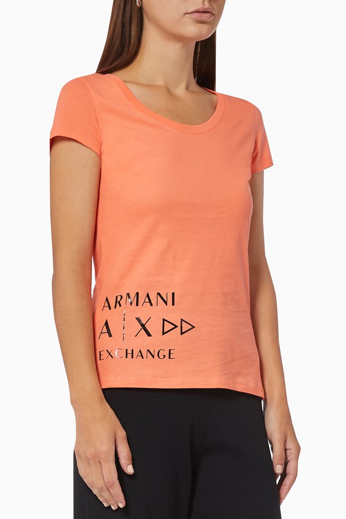 

A|X Stop Play T-shirt in Cotton Jersey, Orange