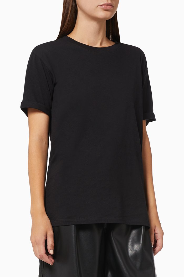 

A|X Stop Play T-shirt in Cotton, Black