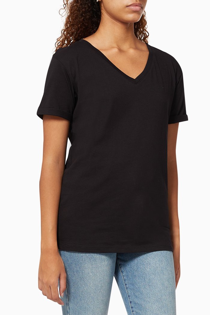 

Circle Logo T-shirt in Jersey, Black