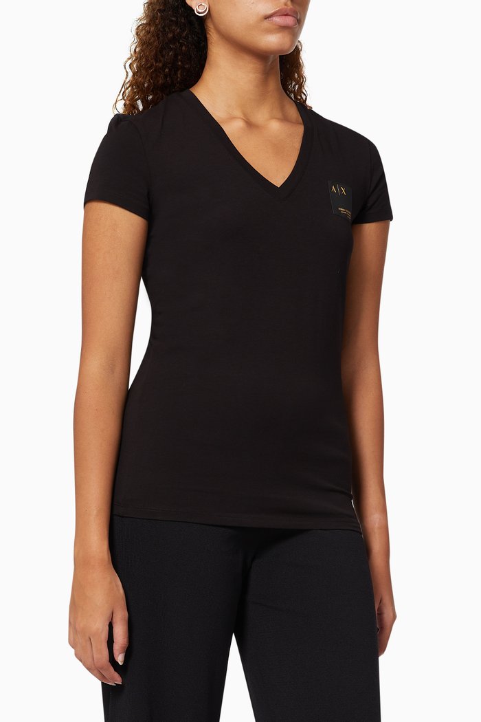 

A|X Patch T-shirt in Jersey, Black