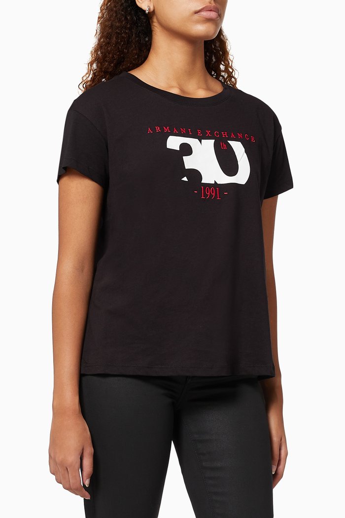 

1991 30th Anniversary T-shirt in Jersey, Black