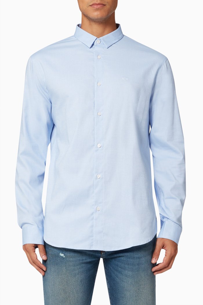 

Shirt in Stretch Cotton, Multicolor