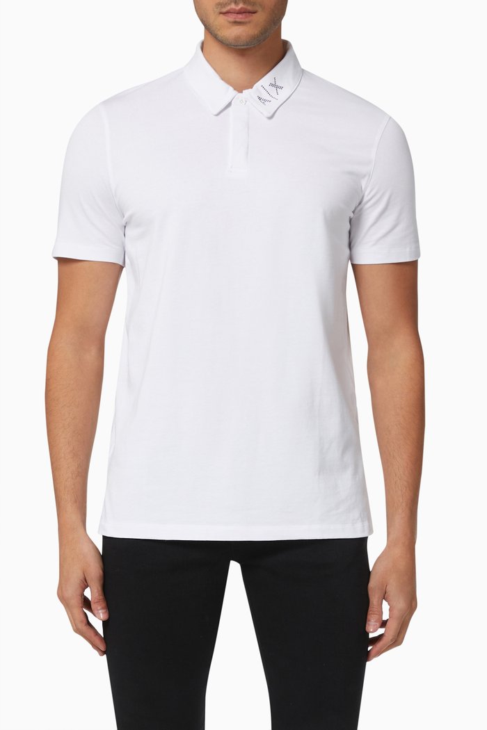 

Polo Shirt in Cotton Piqué, White