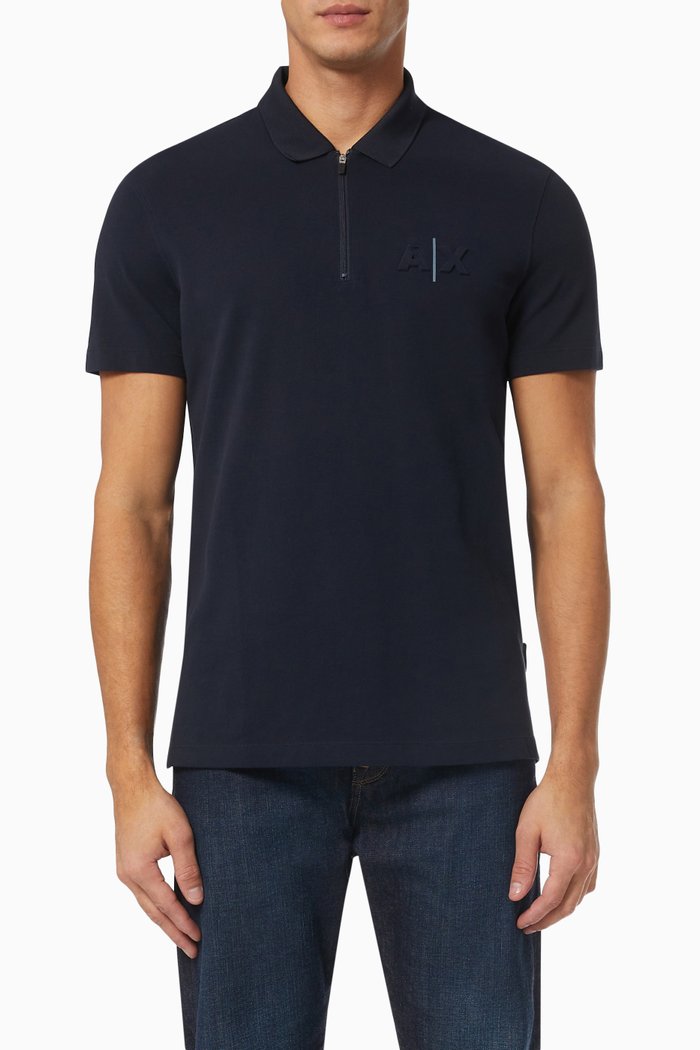 

A|X Polo Shirt in Pique, Blue
