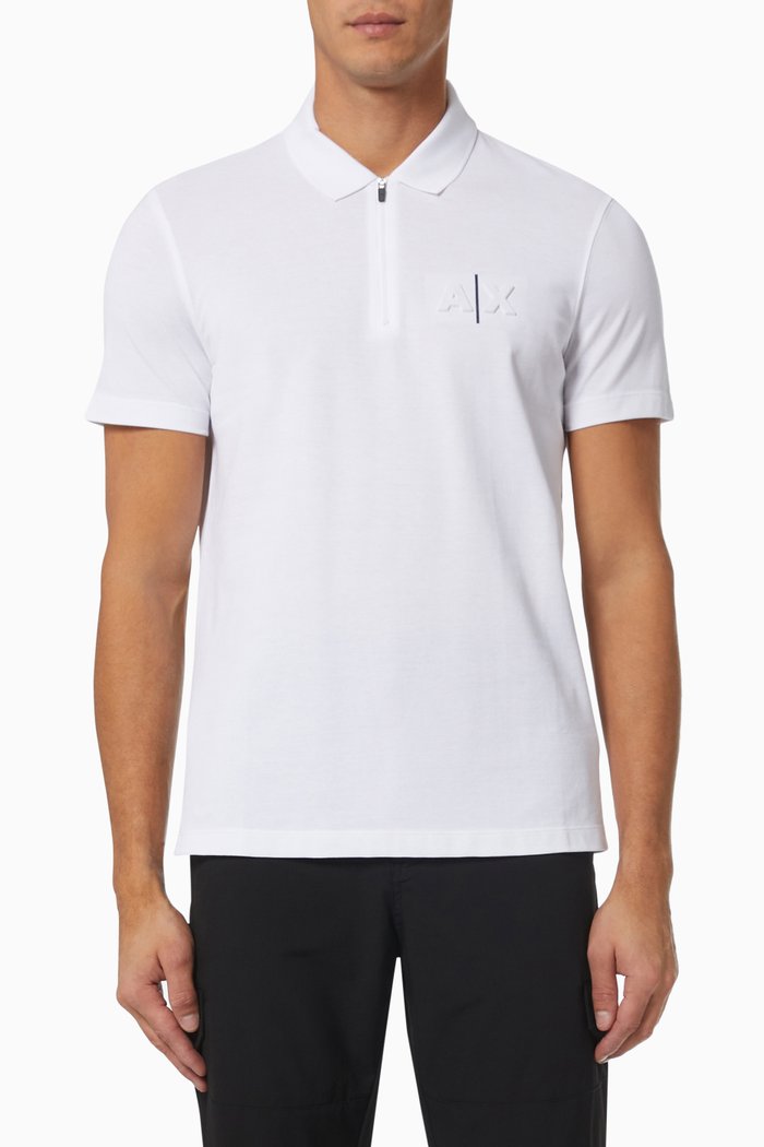 

A|X Polo Shirt in Pique, White