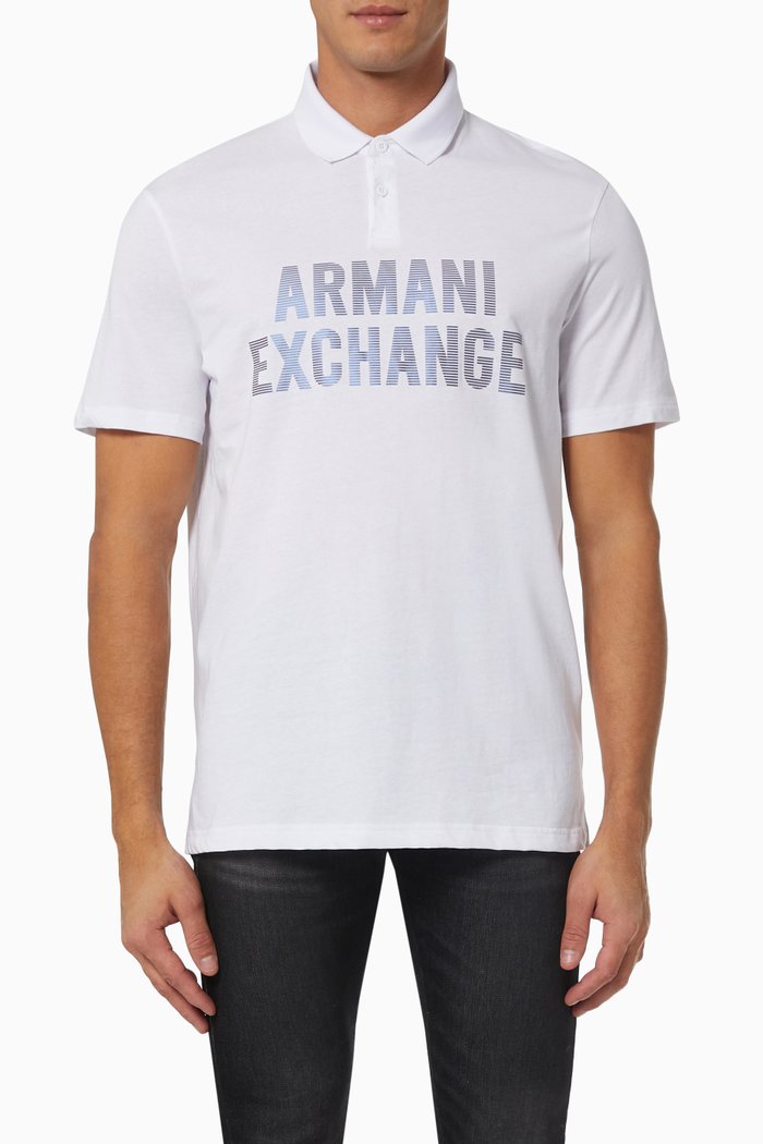 

Bold Logo Polo in Cotton, White
