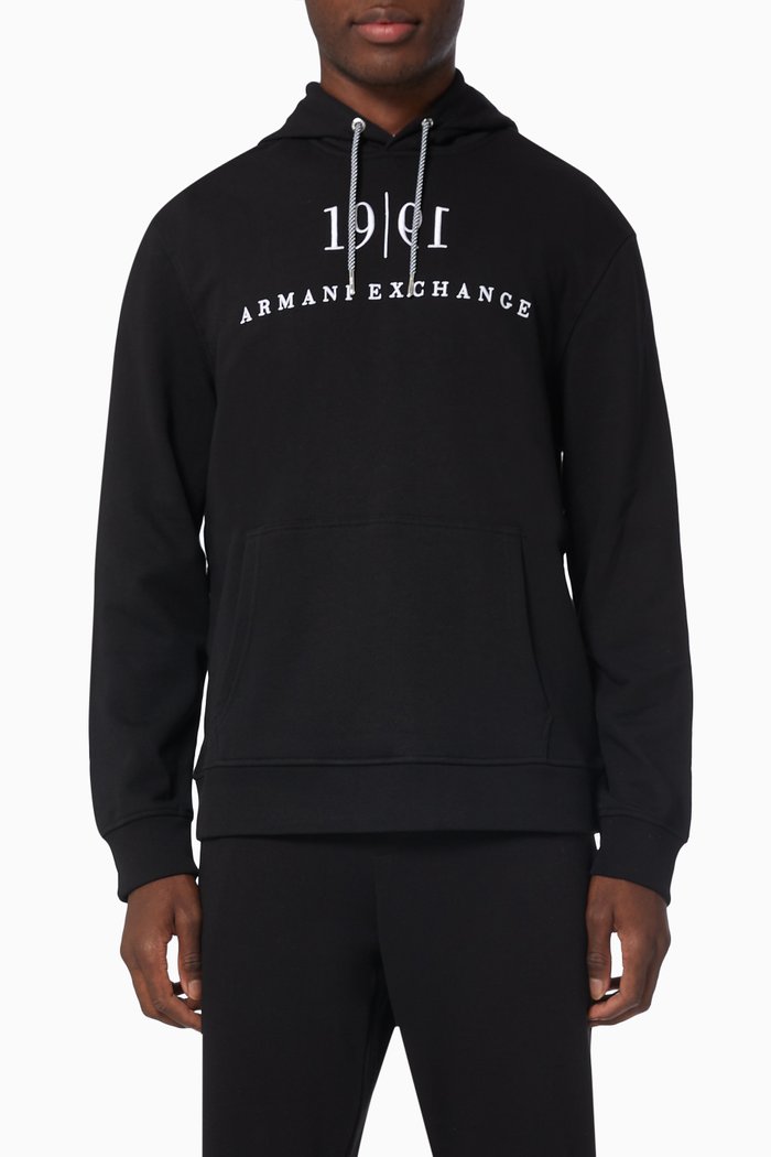 1991 Hoodie in Jersey, Black