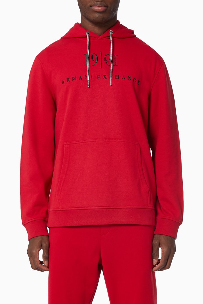 

1991 Hoodie in Jersey, Red