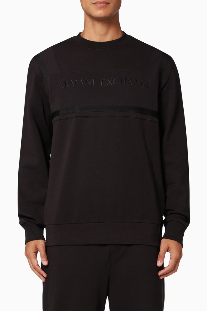 

Logo Sweatshirt in Jersey, Black