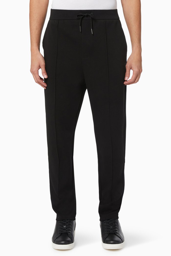 

Studded Logo Track Pants in Jersey, Black