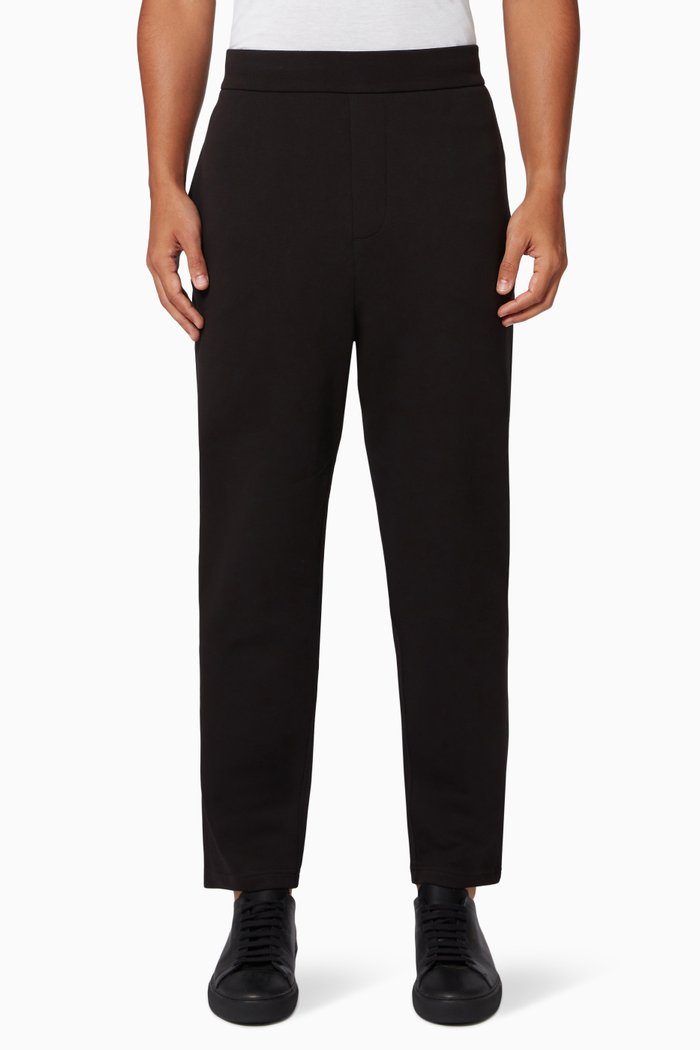 

Sweatpants in Cotton Piqué, Black