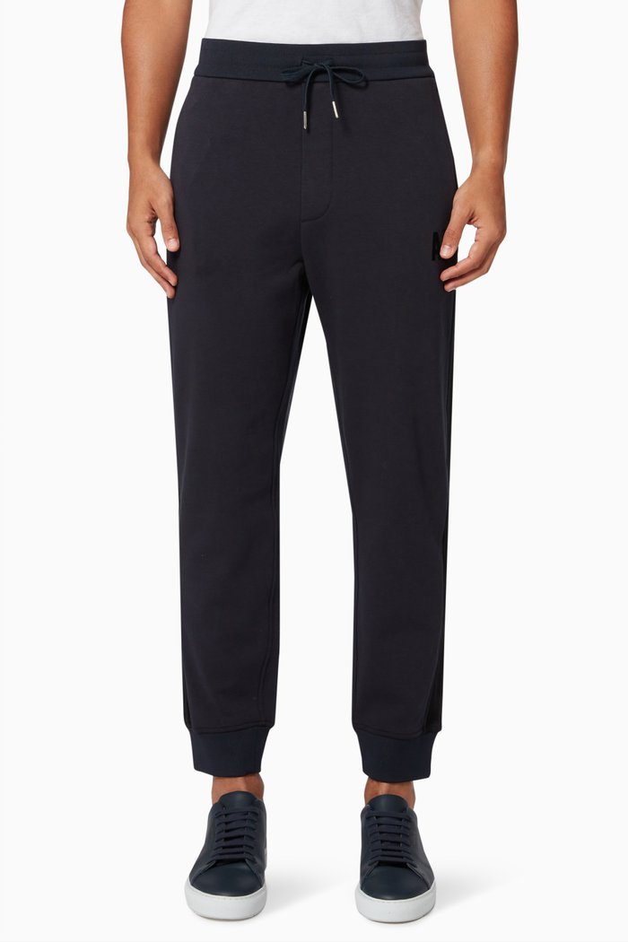 

Logo Sweatpants in Fleece, Black