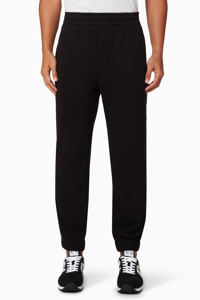 

Eagle Logo Sweatpants in Jersey, Black