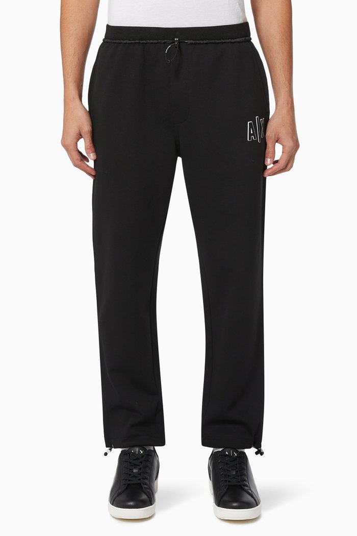 

Sports Sweatpants in Cotton Blend, Black