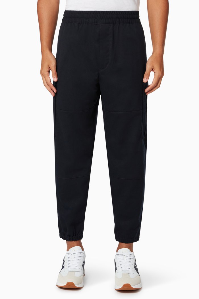 

Cargo Pants in Viscose, Blue