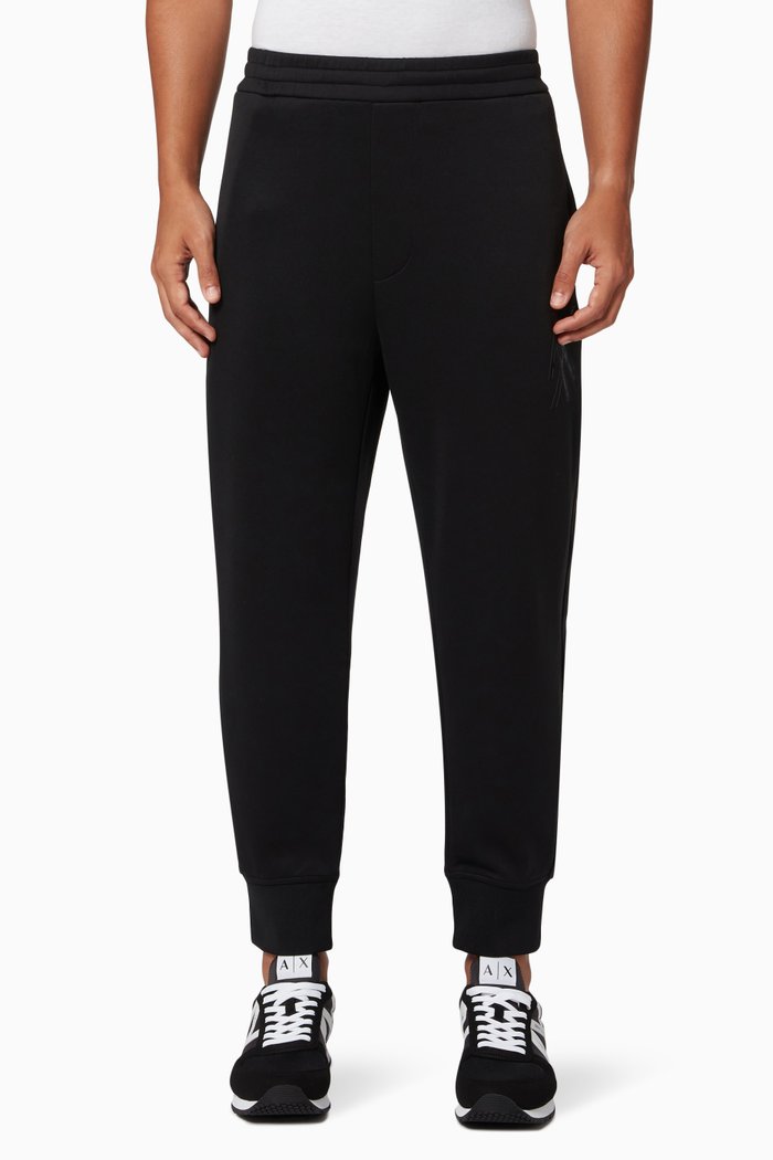 

Logo Sweatpants in Fleece, Black