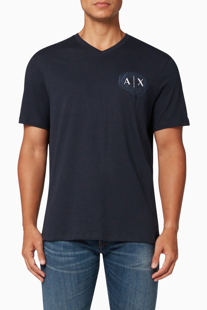 

Logo T-Shirt in Cotton, Blue