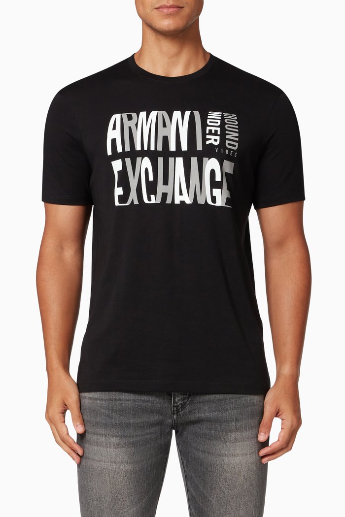T-Shirt in Cotton, Black