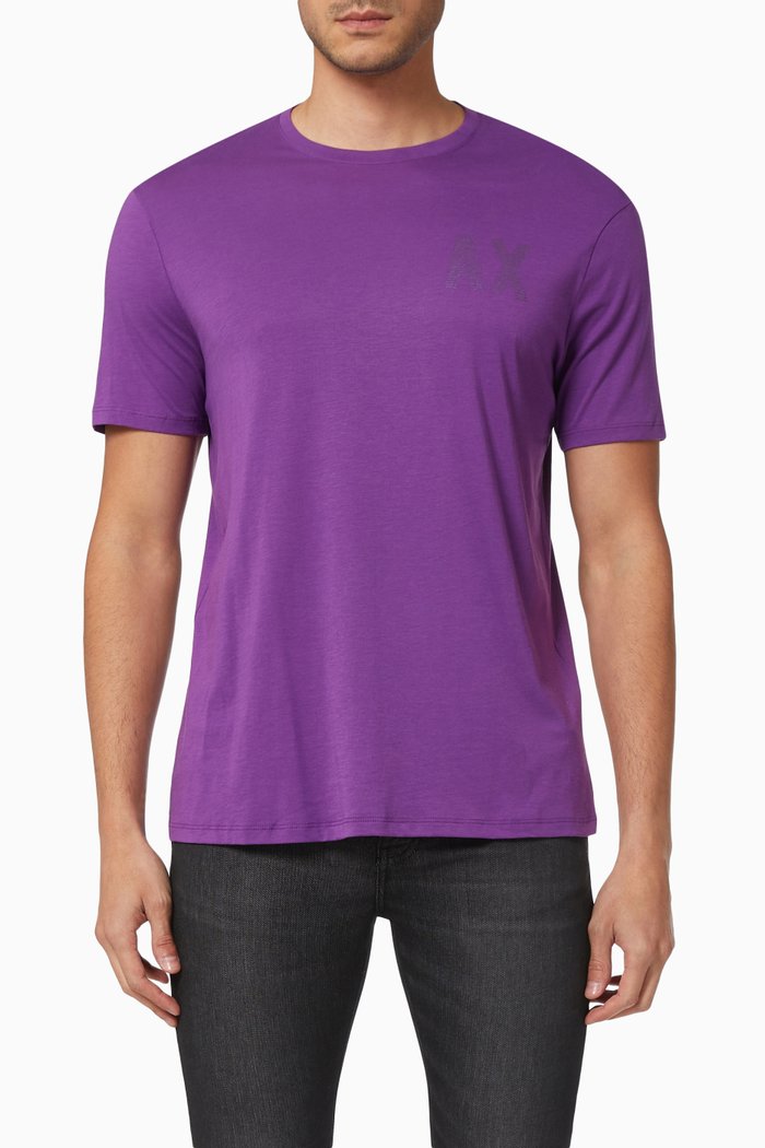 

Logo T-Shirt in Cotton Jersey, Purple