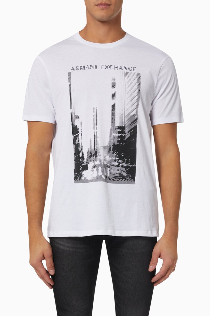 

City Sketch T-shirt in Jersey, White