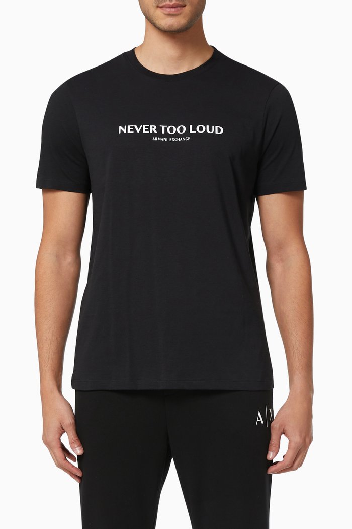 

T-Shirt in Organic Cotton Jersey, Black