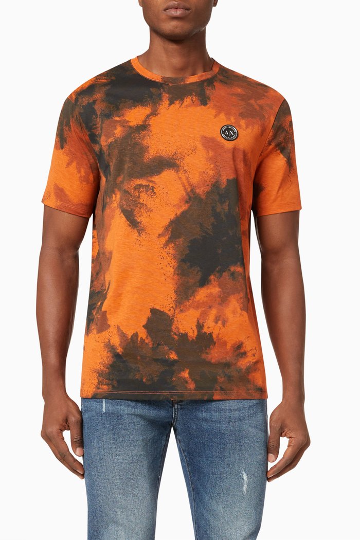 

Ink Camo T-Shirt in Jersey, Orange