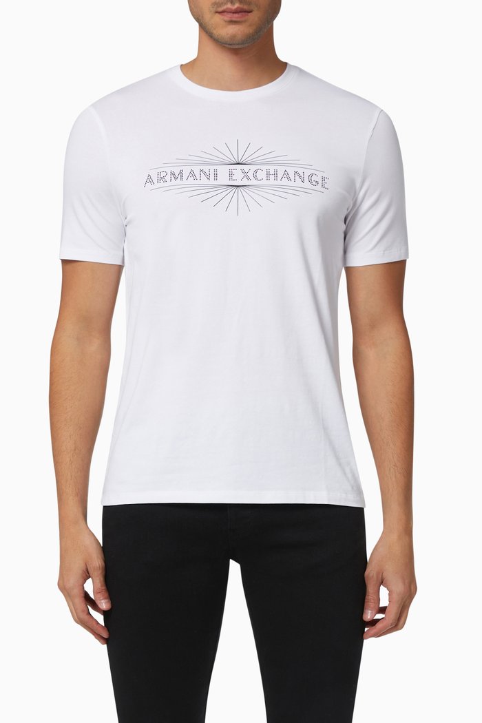 

Slim Fit T-Shirt in Stretch Cotton, White