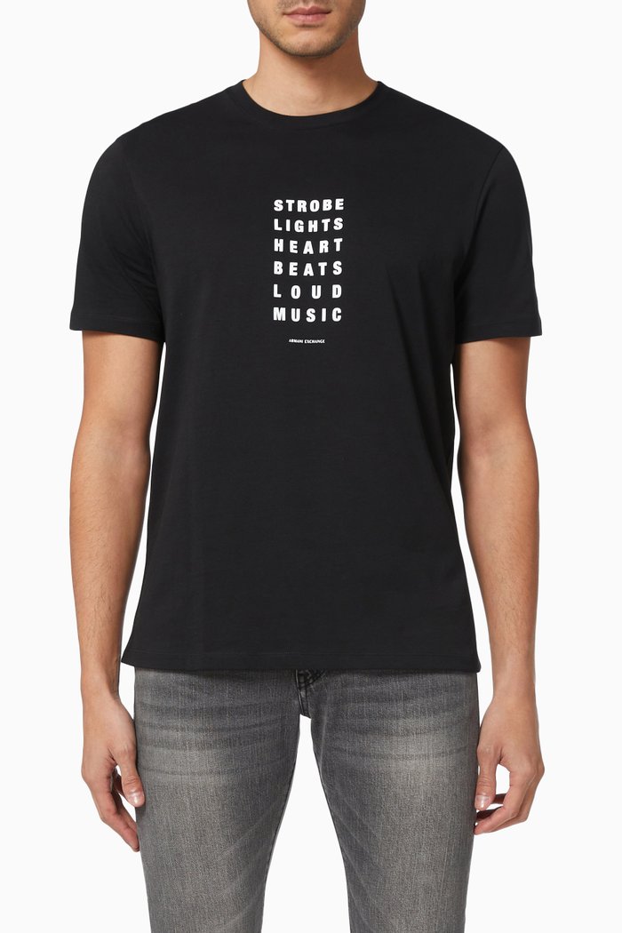 

T-Shirt in Organic Cotton, Black