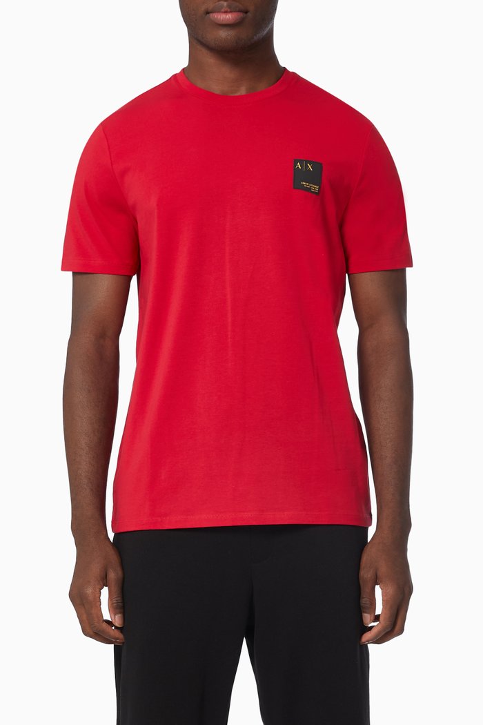 

Logo Patch T-shirt in Jersey, Red