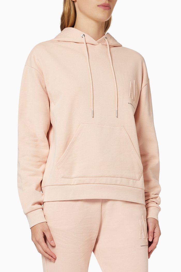 AX Icon Hoodie in Fleece, Orange