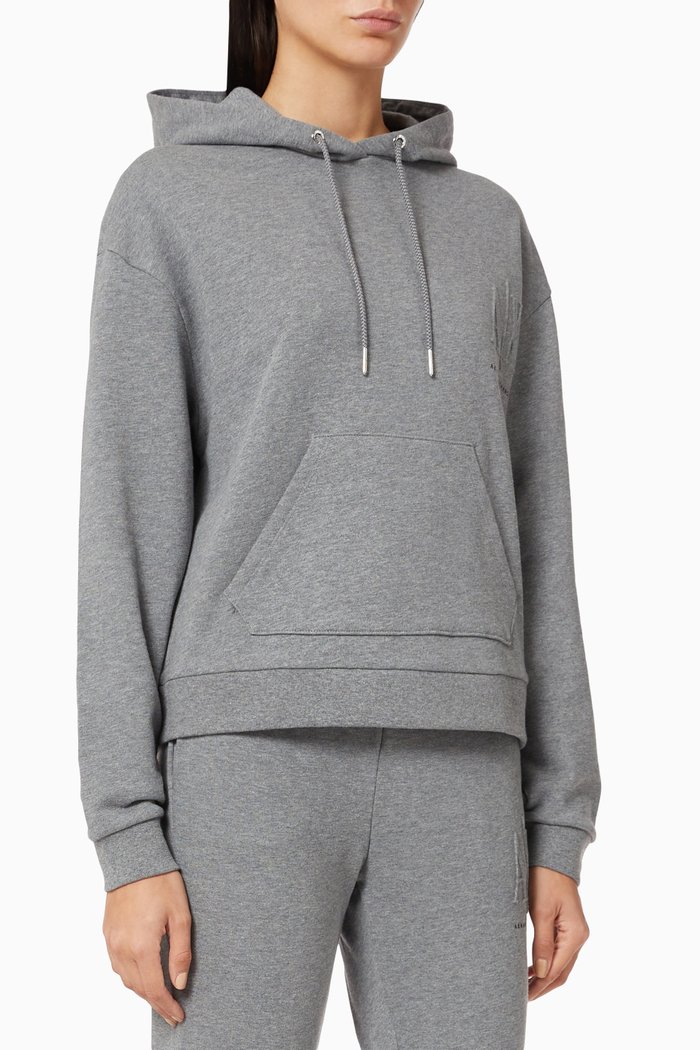 

AX Icon Hoodie in Fleece, Grey