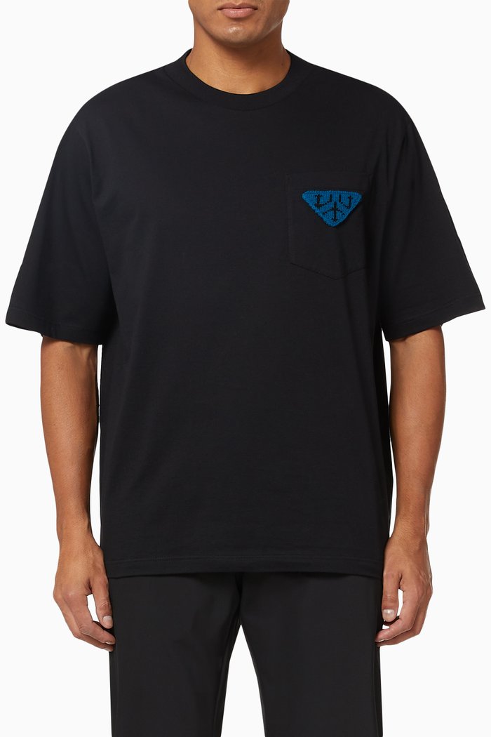 

T-shirt in Cotton Jersey, Black