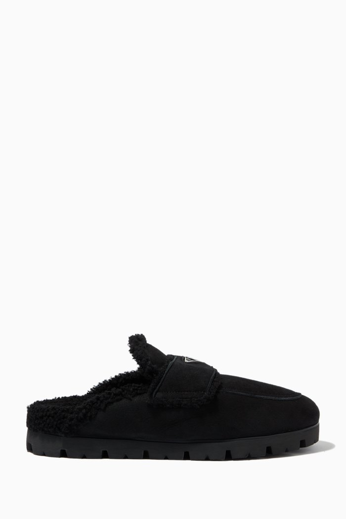 

Fussbet Mules in Suede, Black