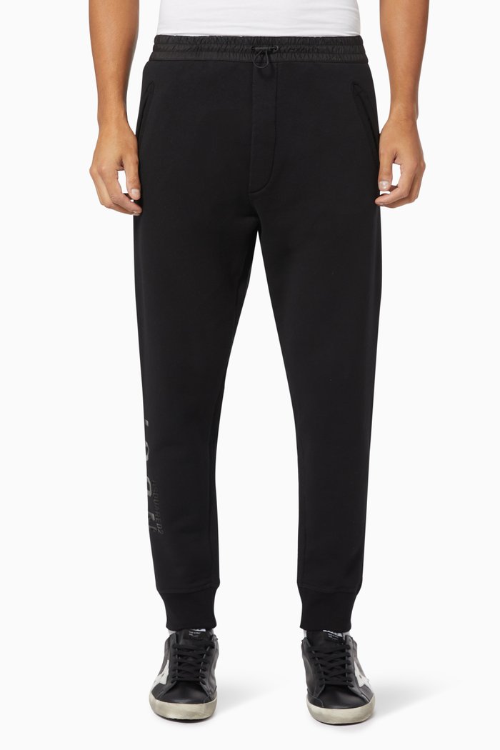 

Icon Monotone Sweatpants in Cotton Fleece, Black