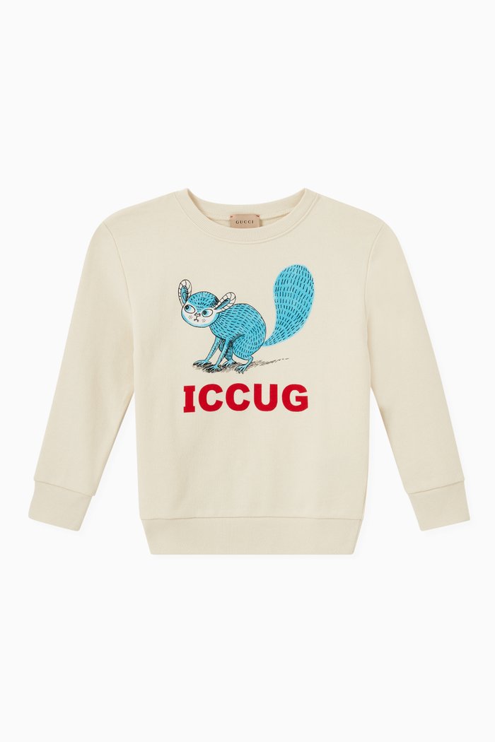 

Freya Hartas Sweatshirt in Cotton, White