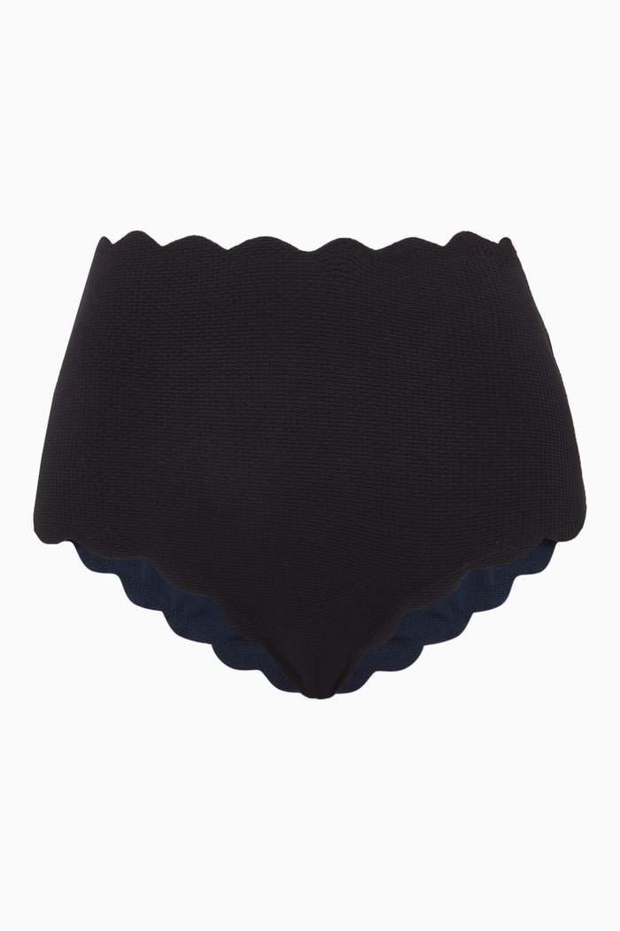 

Santa Monica Bikini Bottoms in Pre-consumer Recycled Fabric, Black