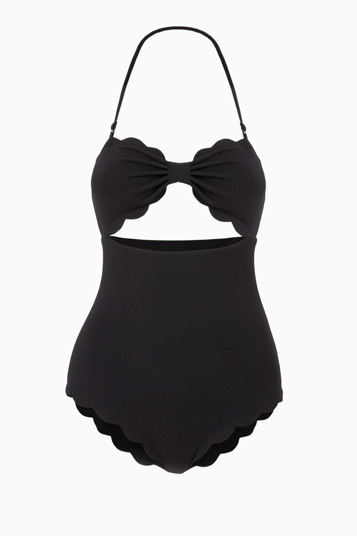 

Antibes Swimsuit in Pre-consumer Recycled Fabric, Black