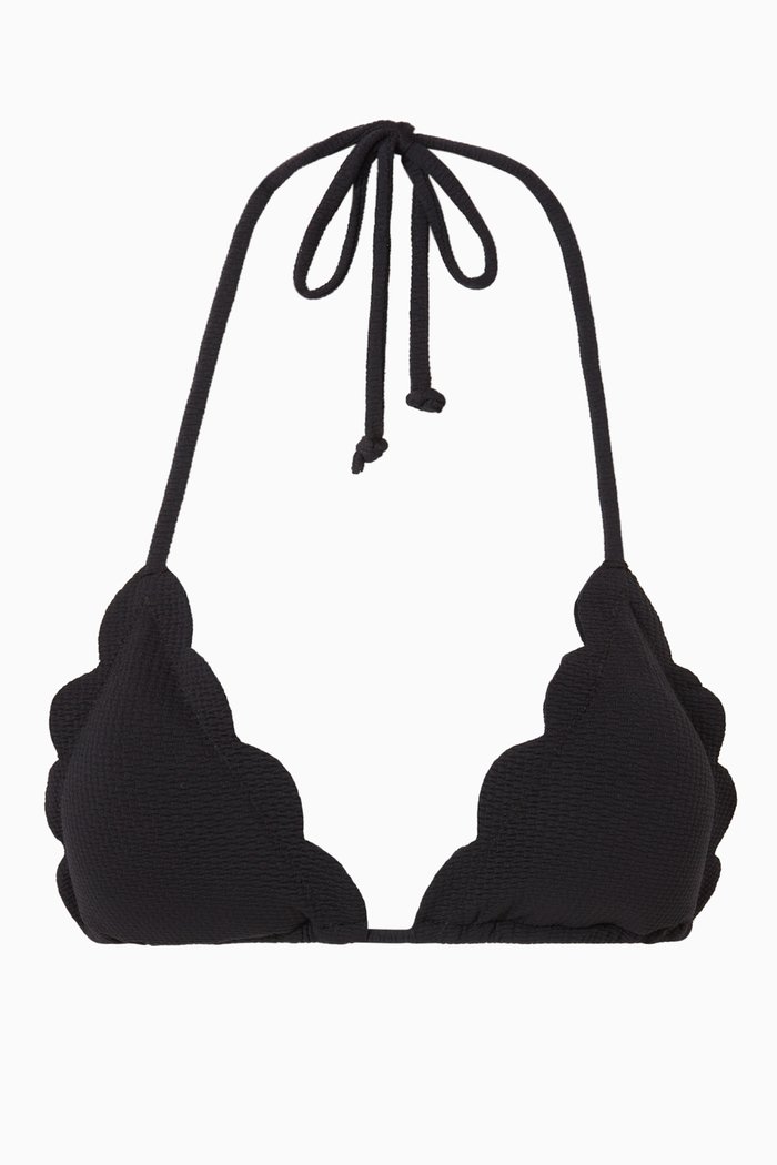 

Broadway Bikini Top in Pre-consumer Recycled Fabric, Black